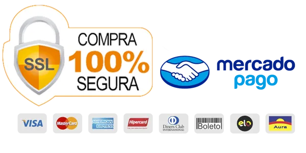 Pagamento seguro via Mercado Pago