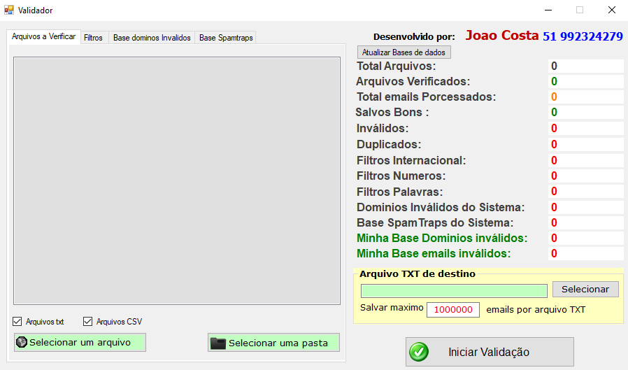 Validador de Emails JOCOS13